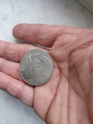 Moneta 20 Lire Italia Benito Mussolini MCMXLIII