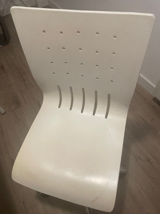 Silla de escritorio blanca