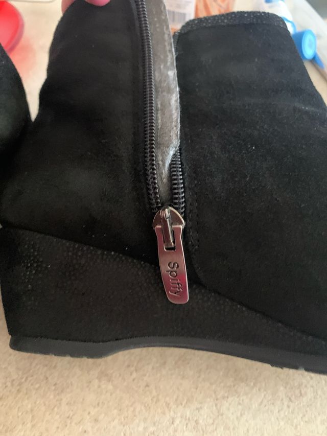 Stivaletti donna nero camoscio N 38