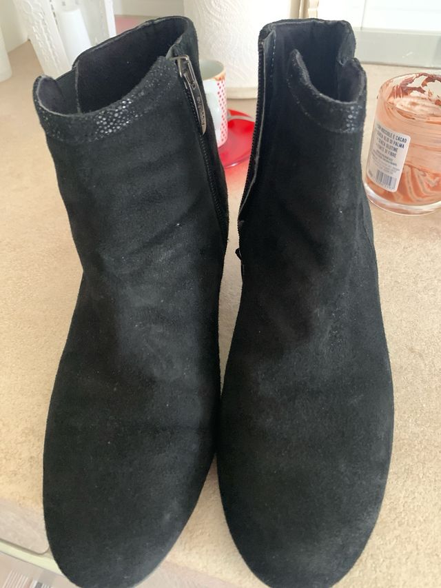 Stivaletti donna nero camoscio N 38