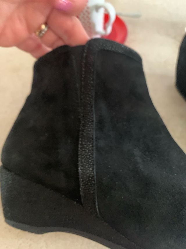 Stivaletti donna nero camoscio N 38