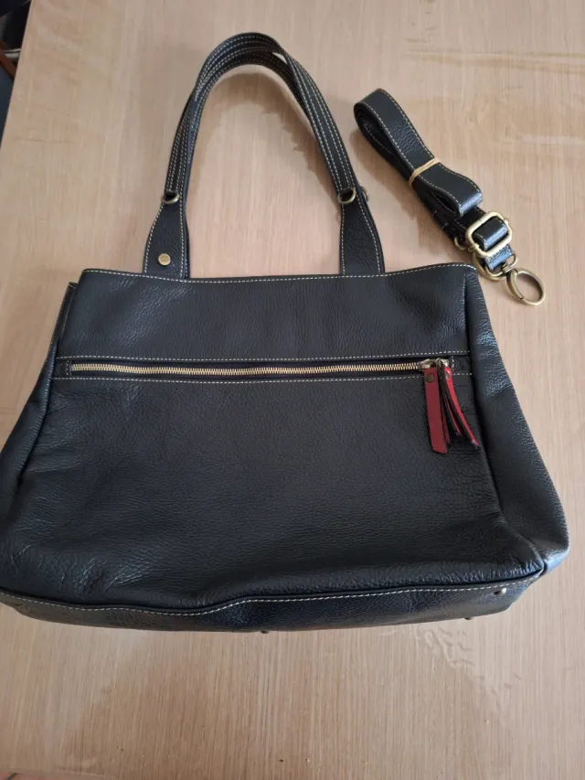 Borsa donna in pelle nera