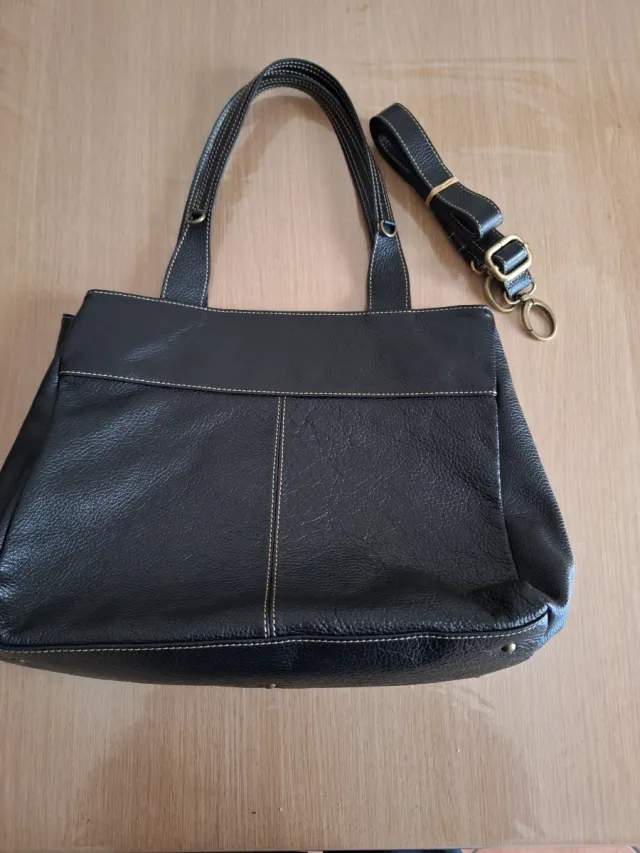 Borsa donna in pelle nera