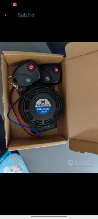 Sirena Allarme Moto 125dB con 2 Telecomandi