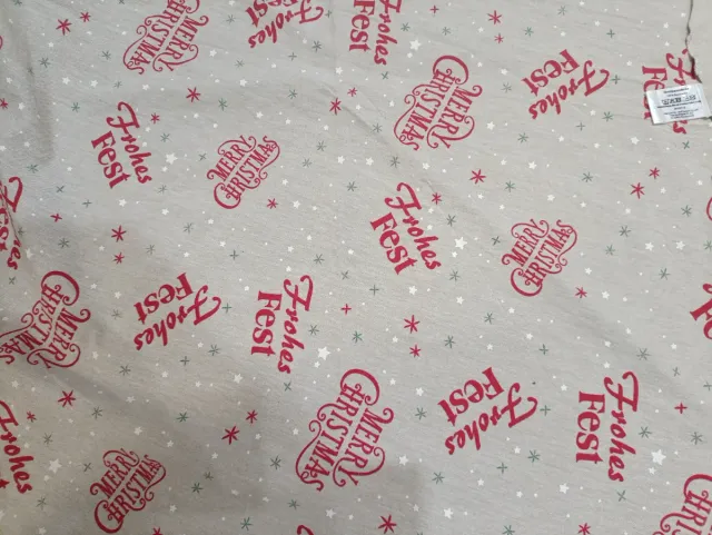 Mantel redondo de Navidad Frohes Fest