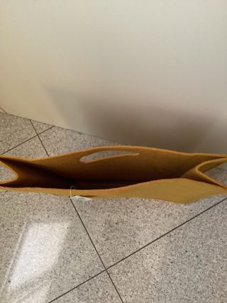 Borsa donna in feltro senape