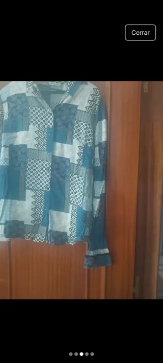 Camisa estampada manga larga