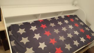 Cama individual con colchón y somier