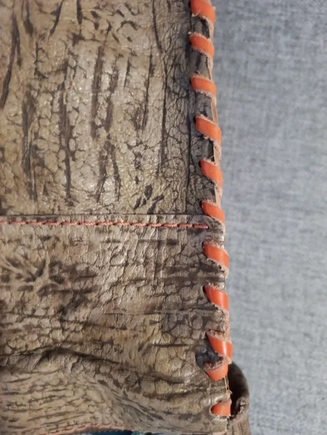 Bolso artesano piel, único