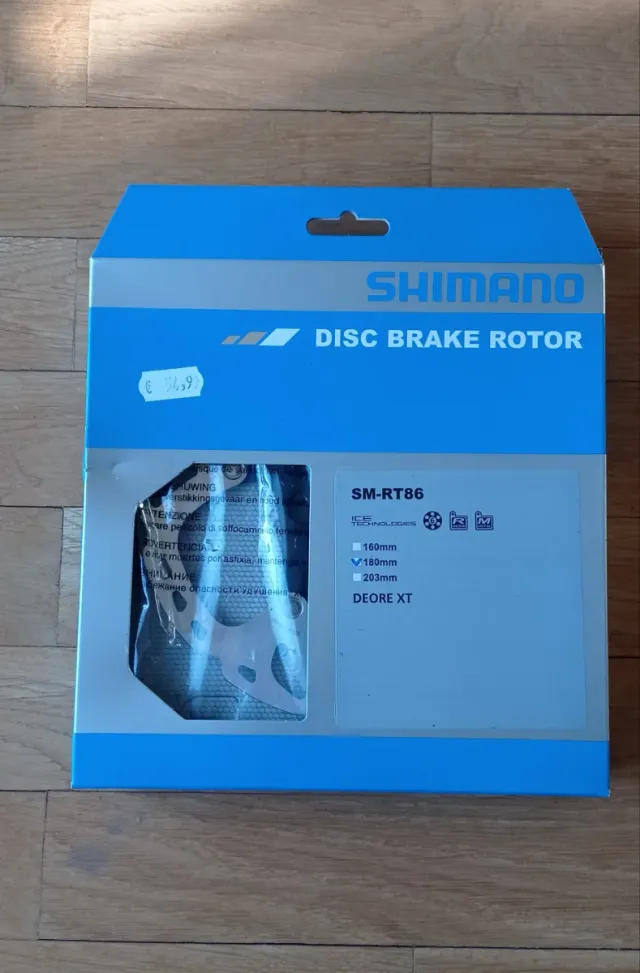 Disco Freno 180mm Shimano Deore XT SM-RT86
