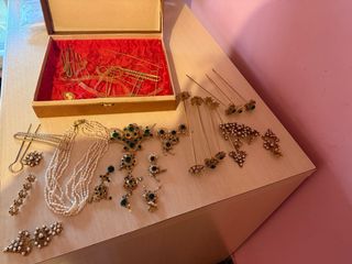 Aderezos Fallera Pendientes Collar Oro