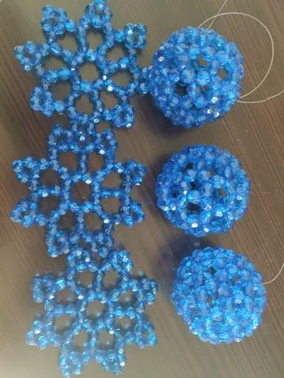 Decorazioni Sfere e Fiocchi Blu