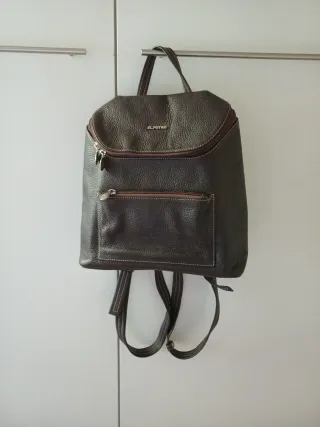 Bolso Mochila El Potro Piel Marrón