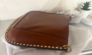 Bandolera Isabel Marant Marrón y Dorado