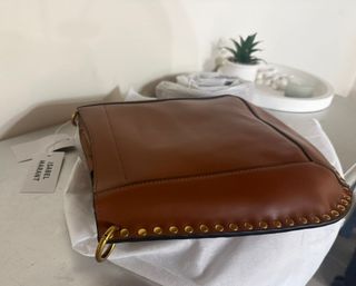 Bandolera Isabel Marant Marrón y Dorado