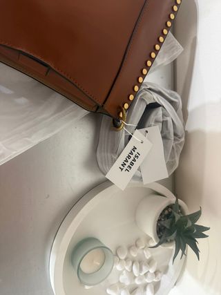 Bandolera Isabel Marant Marrón y Dorado