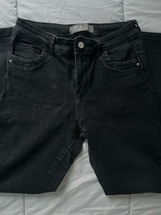Pantalones vaqueros negros Talla L