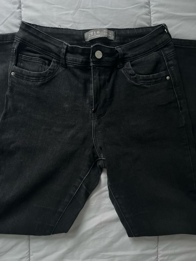 Pantalones vaqueros negros Talla L