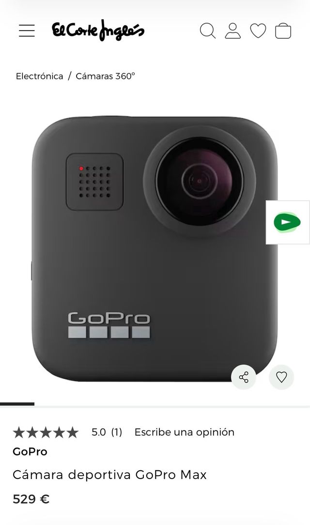 GoPro Max + Accesorio (Nueva)