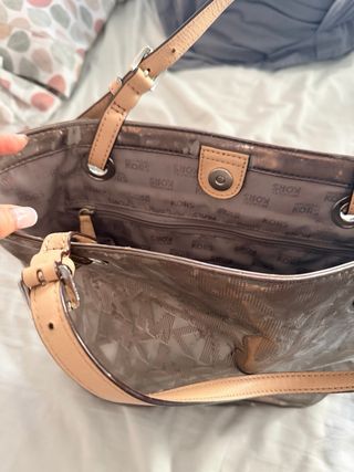 Bolso Michael Kors Dorado y Plateado