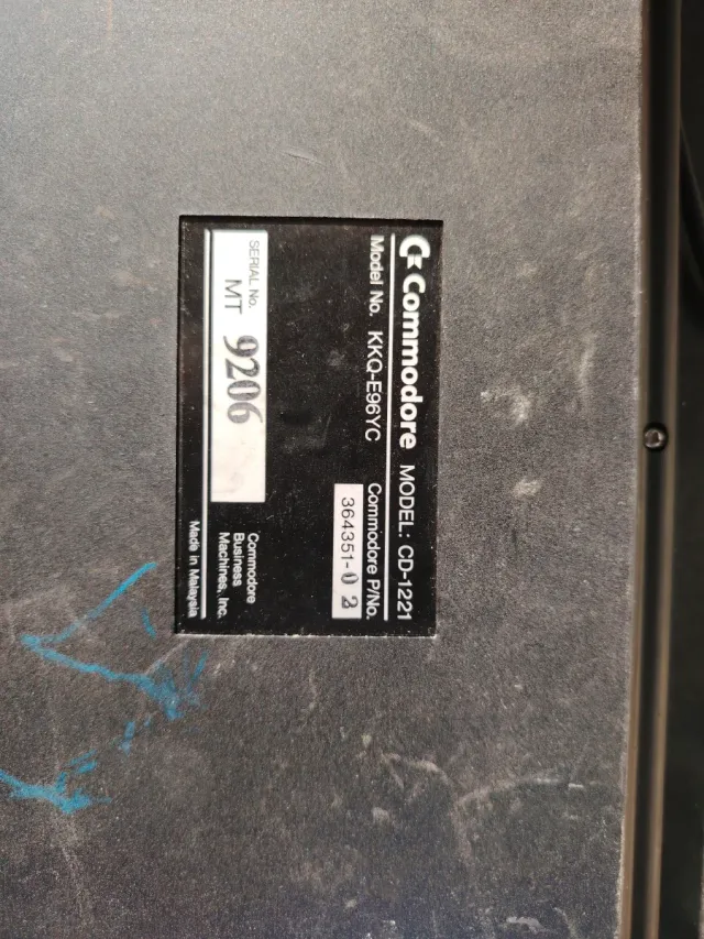 Tastiera Commodore CDTV Nera