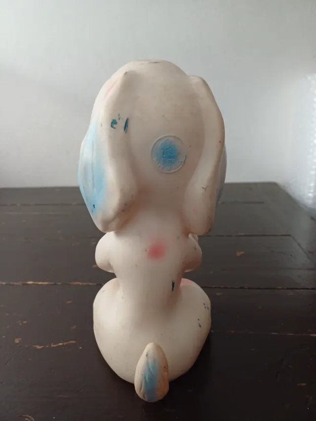 Cagnolino in gomma Ledra vintage