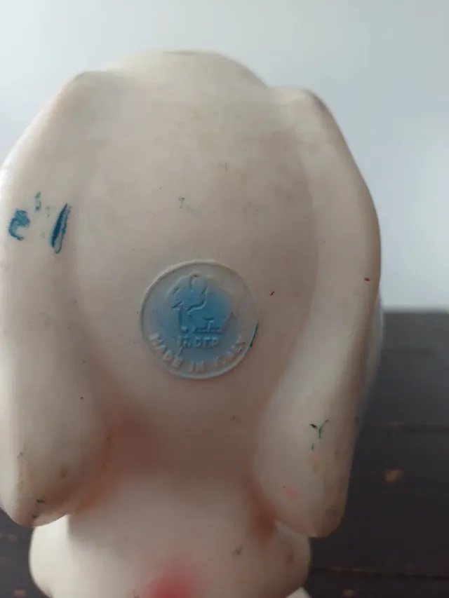 Cagnolino in gomma Ledra vintage