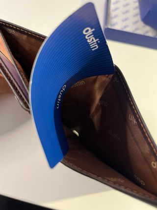 Cartera de piel Dustin marrón