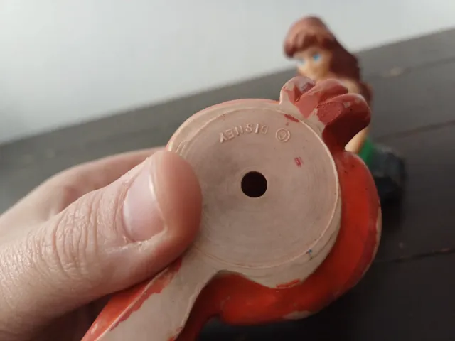 Set 2 pupazzi gomma La Sirenetta Disney