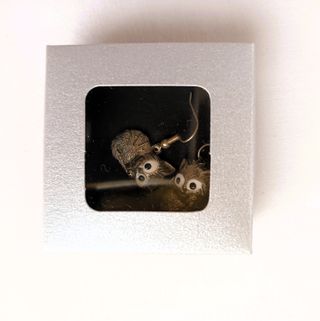 Pendientes Artesanales de Gato de Plata Croacia