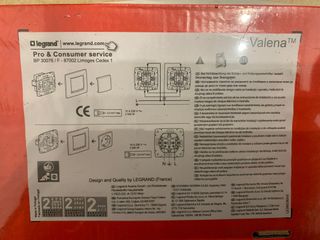 Conmutador Legrand Valena Blanco (Pack 5)
