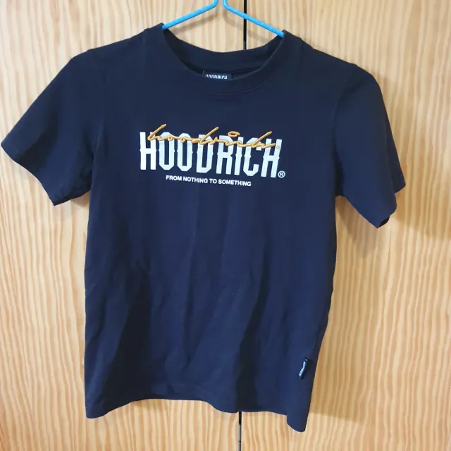 Camiseta niño Hoodrich negra talla 12-13 años
