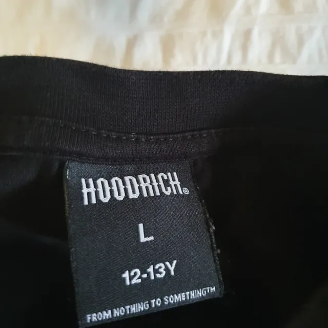 Camiseta niño Hoodrich negra talla 12-13 años