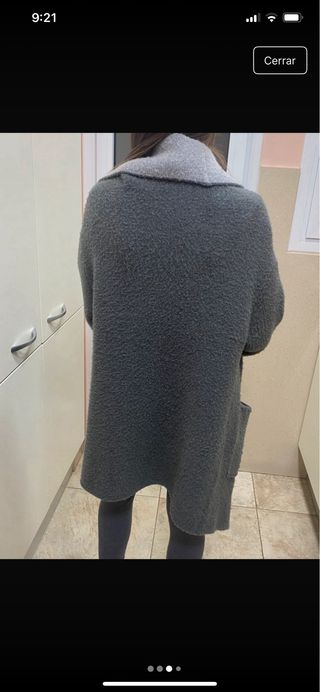 Abrigo Zara lana y punto oversize S