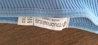 Top Stradivarius Azul Talla XS