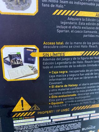 Halo Reach Edición Legendaria Caja Metálica