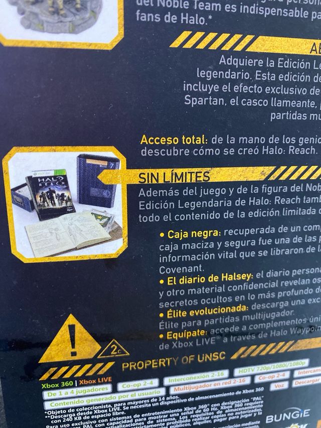 Halo Reach Edición Legendaria Caja Metálica