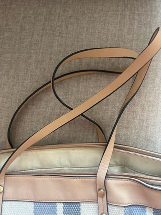 Bolso Parfois rayas azul y blanco