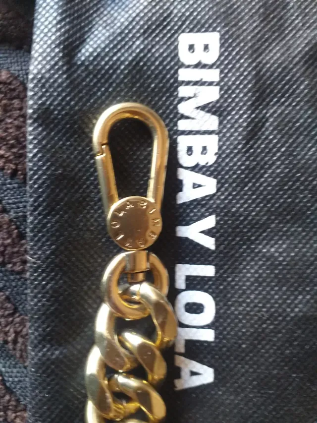 Collar Bimba y Lola dorado con charms