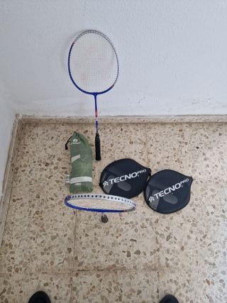 Raquetas Bádminton TecnoPro + Red