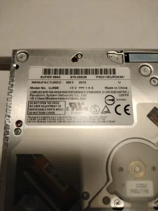 Unidad DVD MacBook Pro 2010 Panasonic UJ-898
