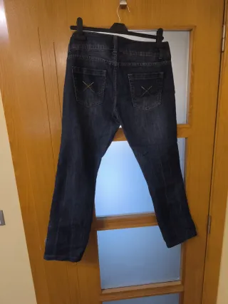 Pantalón Vaquero Blanco Jeans Talla 38