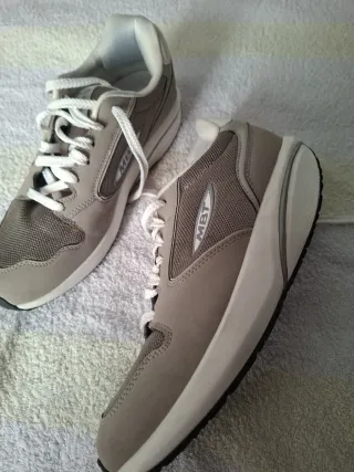 Zapatos MBT Hombre Beige/Gris