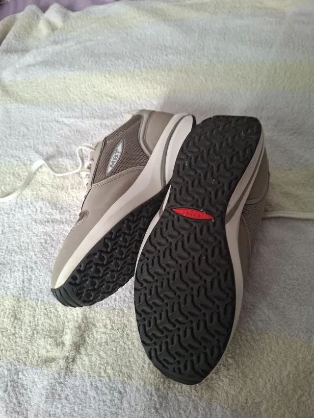 Zapatos MBT Hombre Beige/Gris