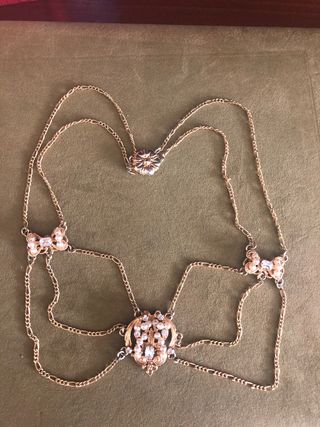 Collar Fallera Oro y Perlas