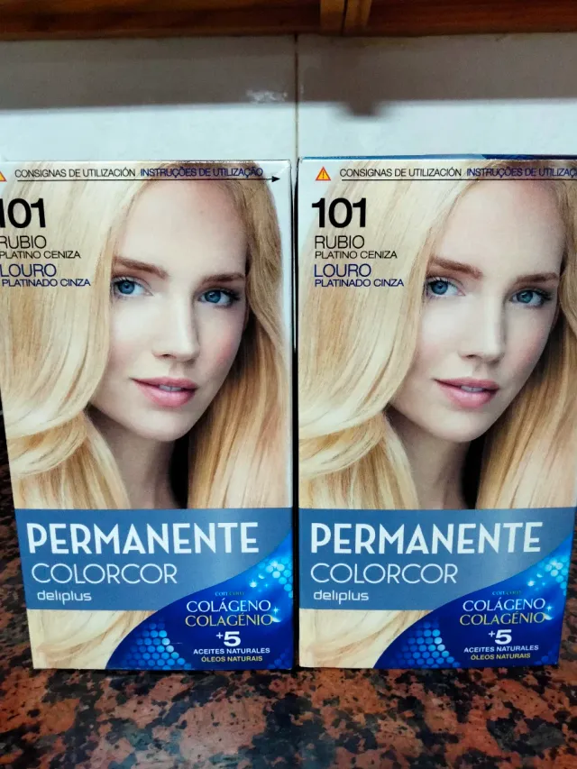 Tinte Deliplus Colorcor Rubio Platino Ceniza 101