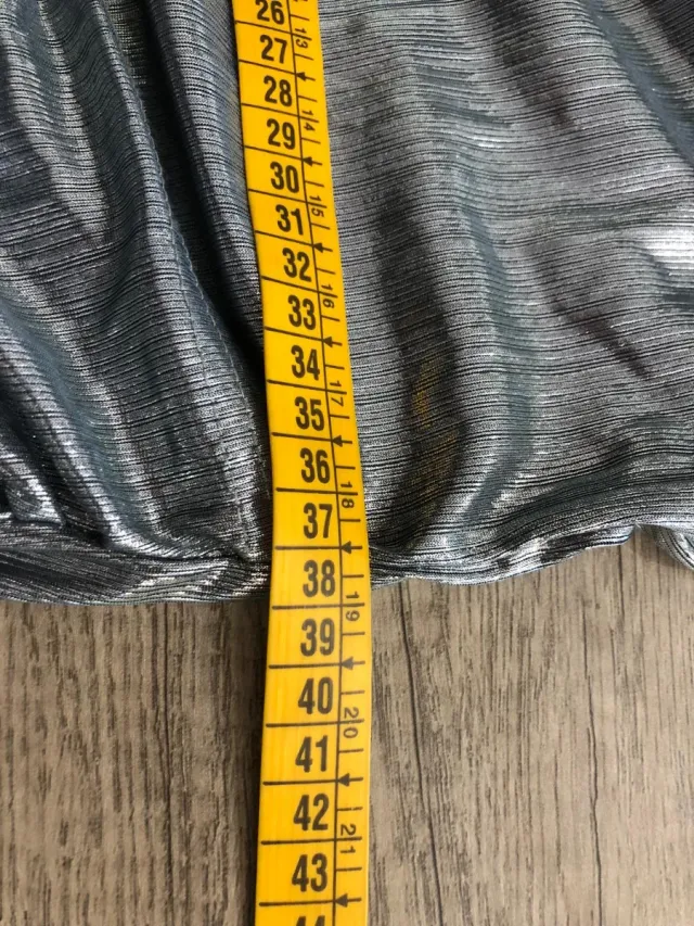 Vestido fiesta plateado