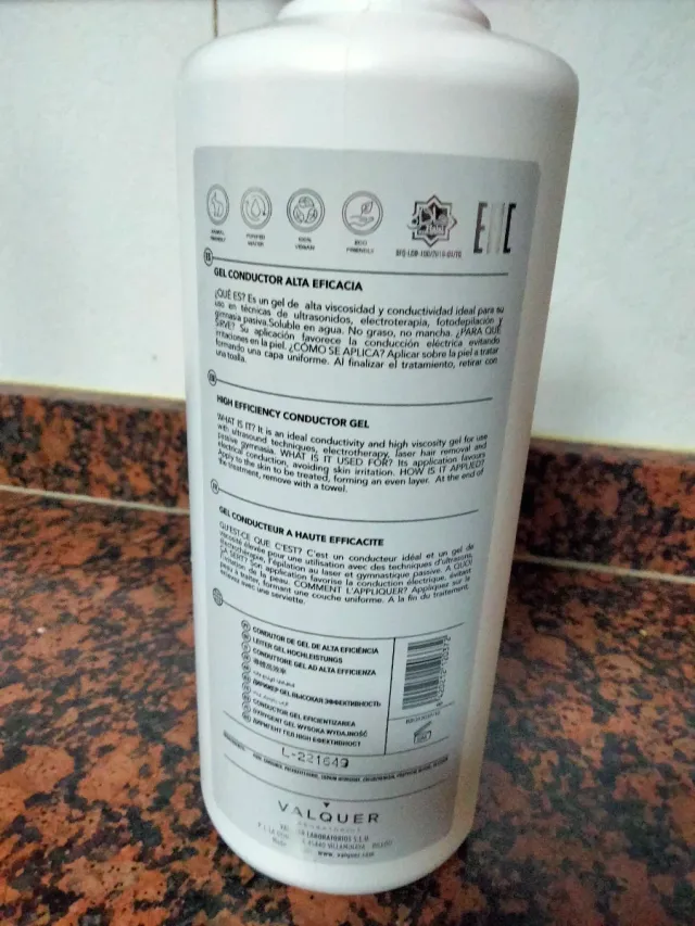 Gel Conductor Valquer Alta Eficacia Profesional