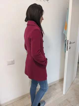 Cappotto donna viola