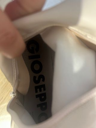 Botas altas beige/blancas 41 GIOSSEPO